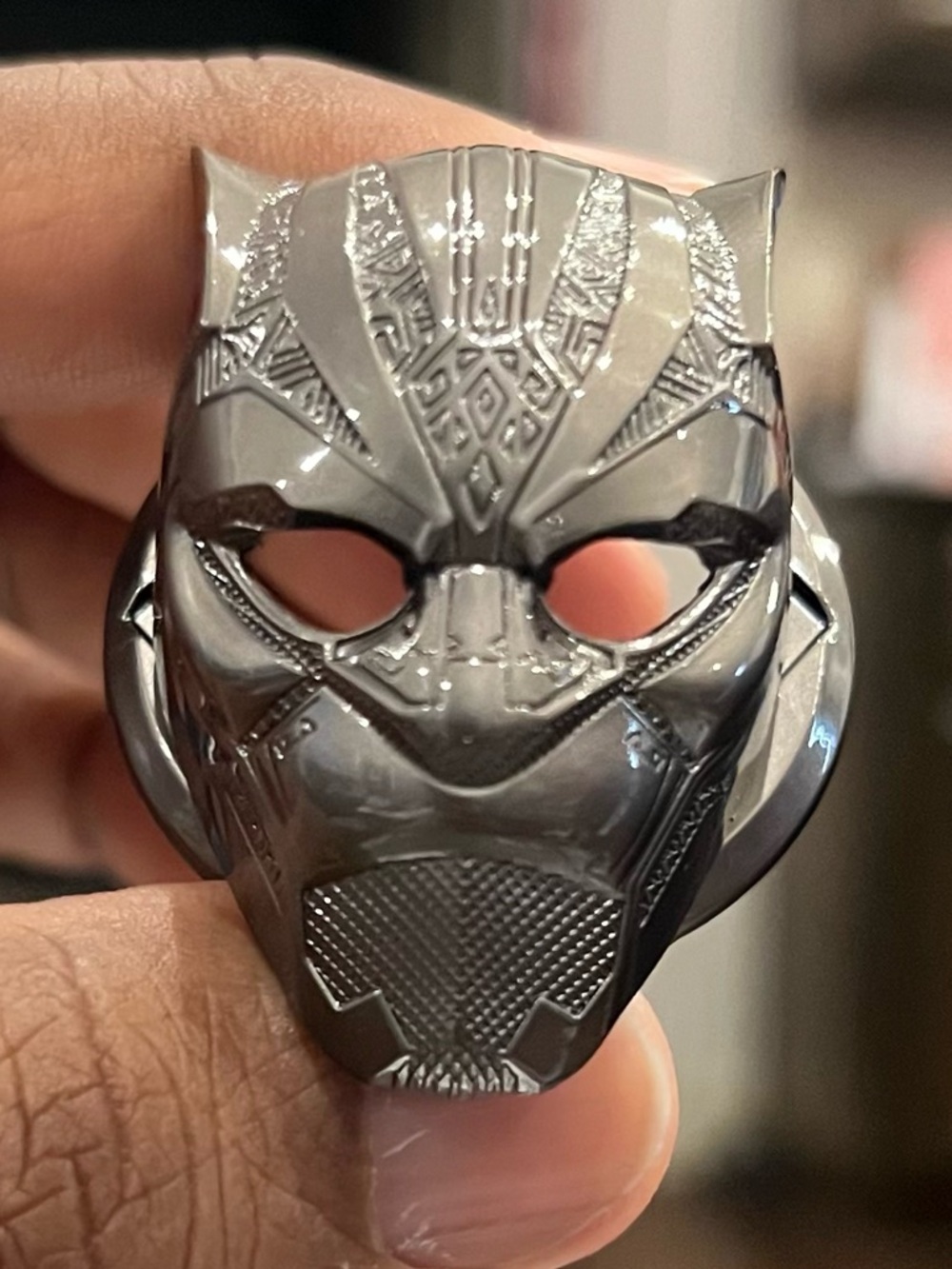 BLACK PANTHER Gray Car Auto Start Stop Push Button Engine Ignition Ring Cover